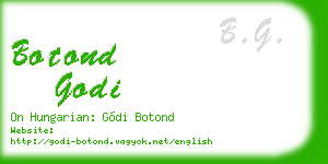 botond godi business card