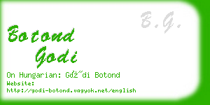 botond godi business card